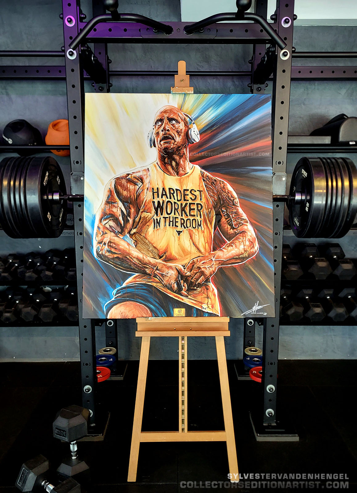 The Rock Dwayne Johnson_43 Force of Nature _ Sylvester van den Hengel_ Collectors Edition Artist_ Art_Zeewoldekopie